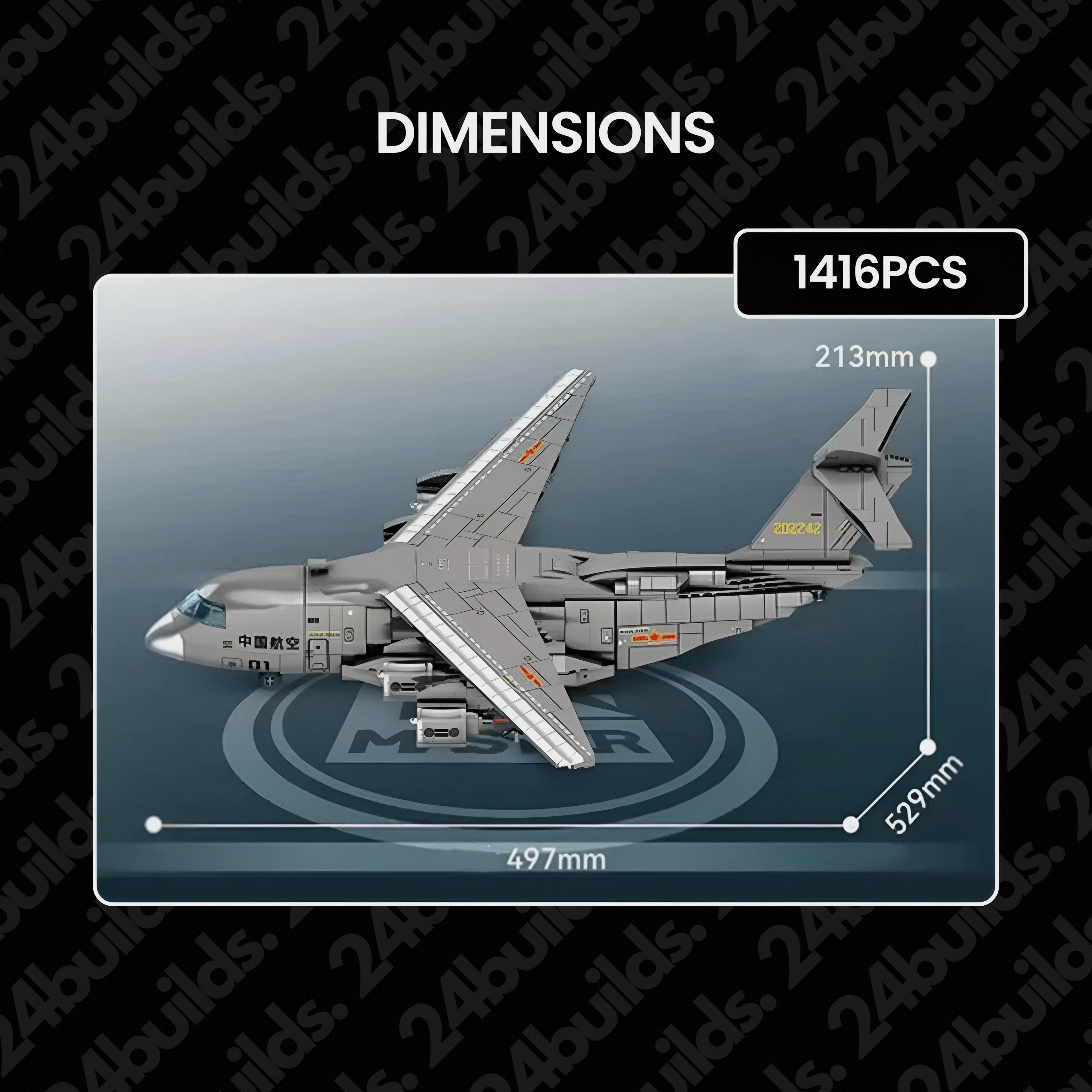 Y-20 TRANSPORT AIRCRAFT | 1416PCS