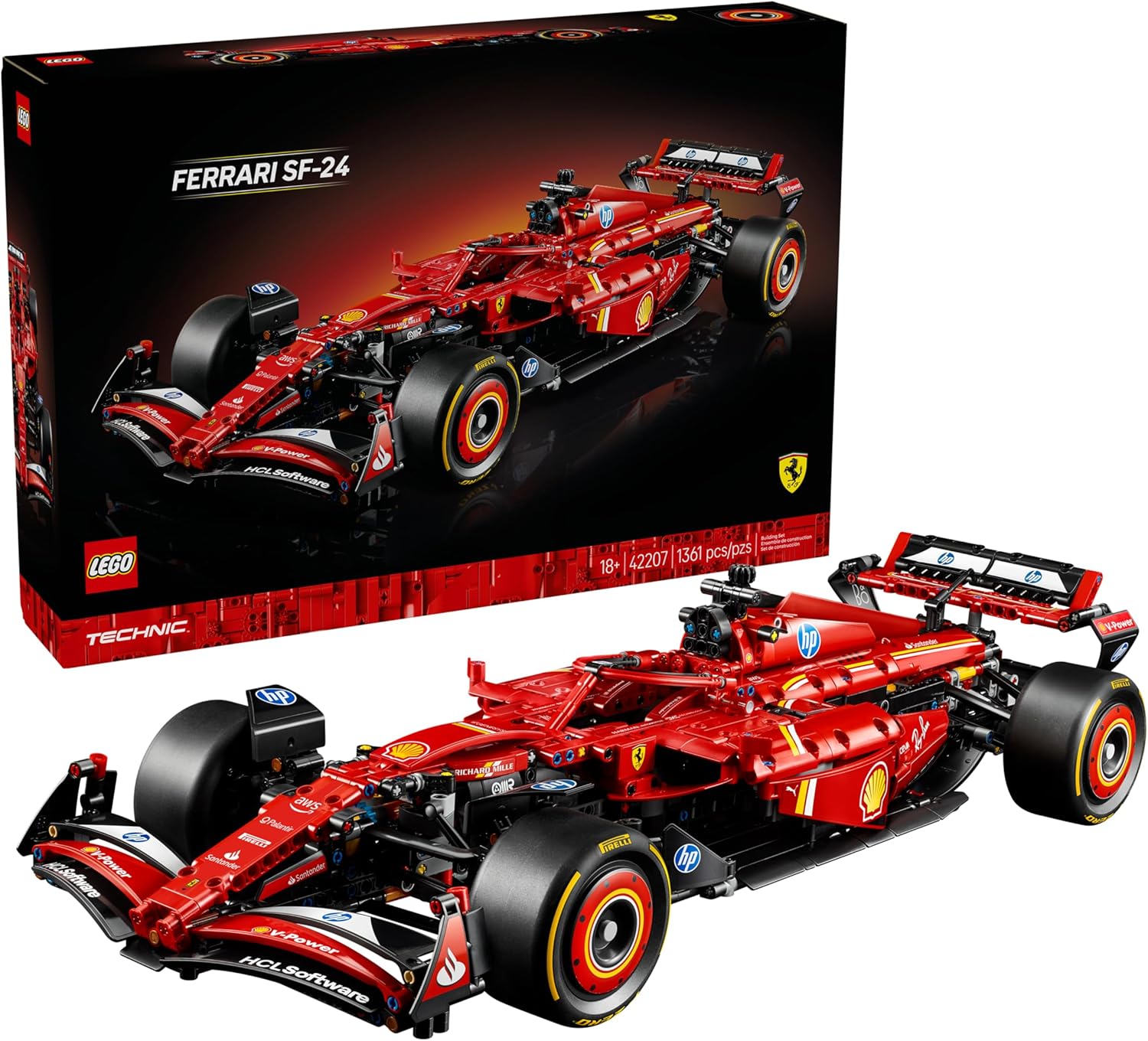 Ferrari SF24 Technic Set - Formula 1 | 1361 Pieces